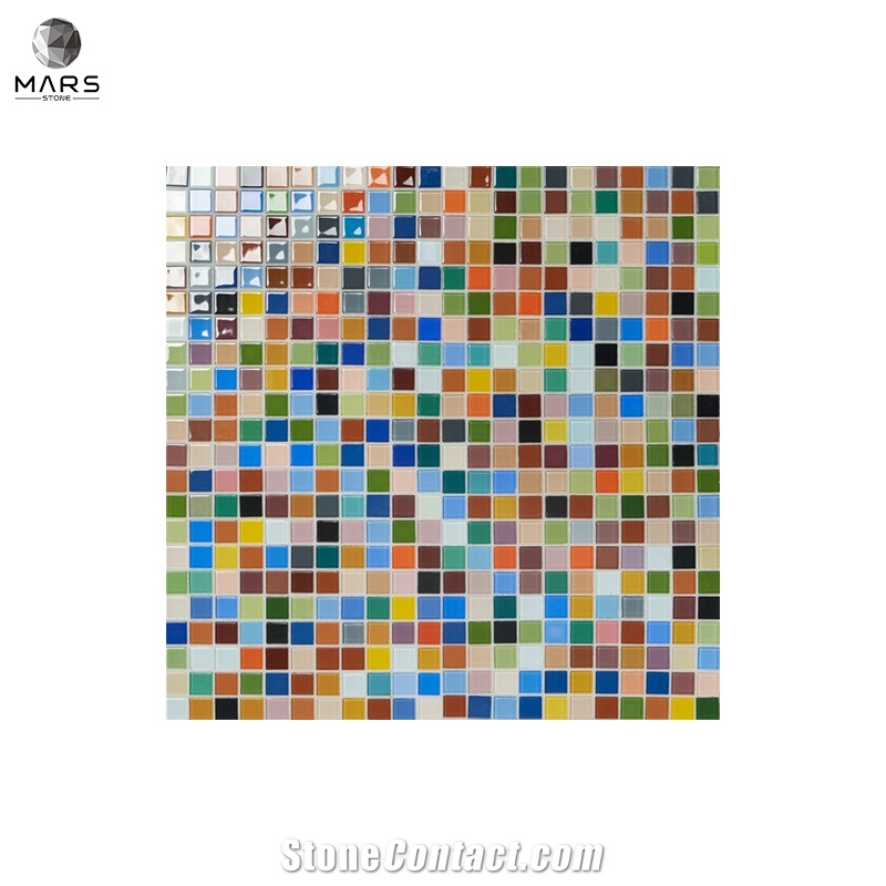 Nice Colorful Polished Glass Mosaic Tiles