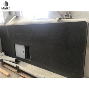 Pure Brown Quartz Cutout Top Quartz Countertop Wholesale