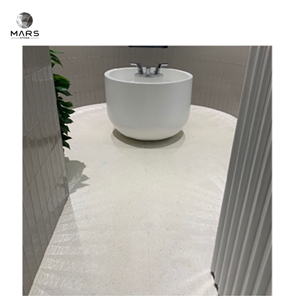 White Gloss Terrazzo Tile For Floor