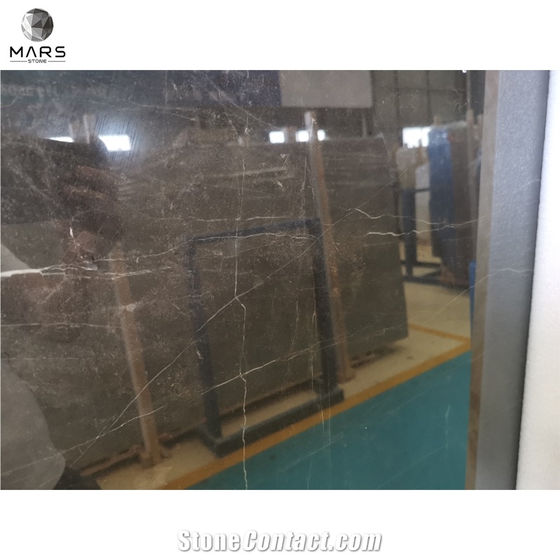 18Mm Coffee Mousse Brown Marble Tiles For Bathroom Walls