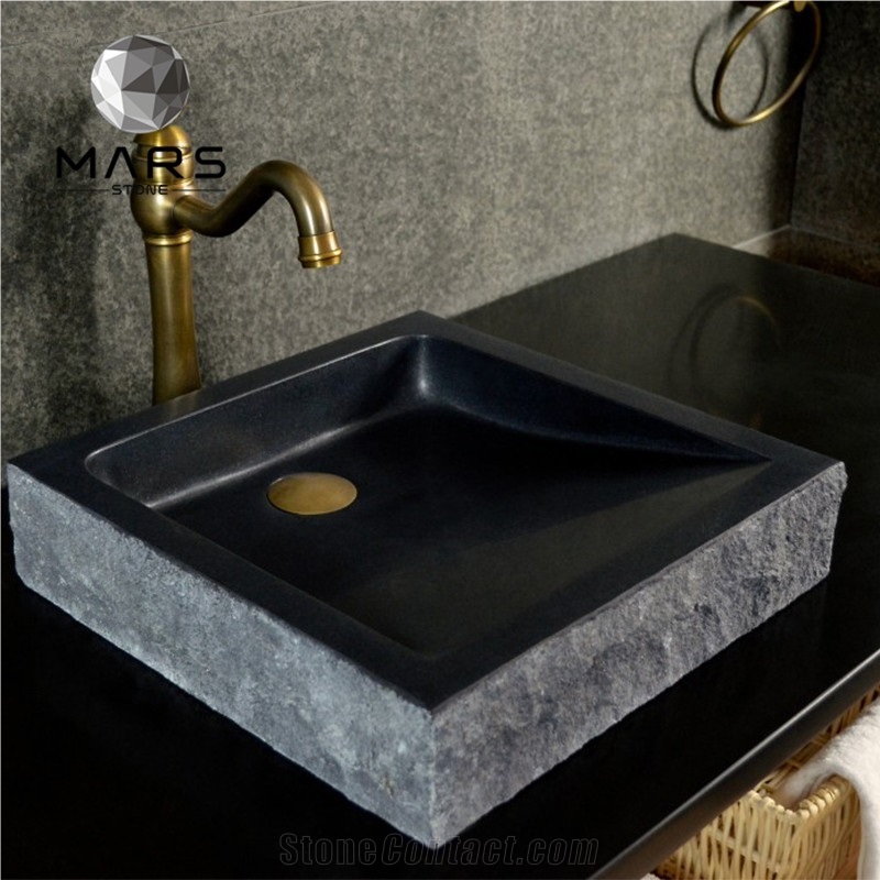 Black Granite Stone Price Bowl Washing Sink