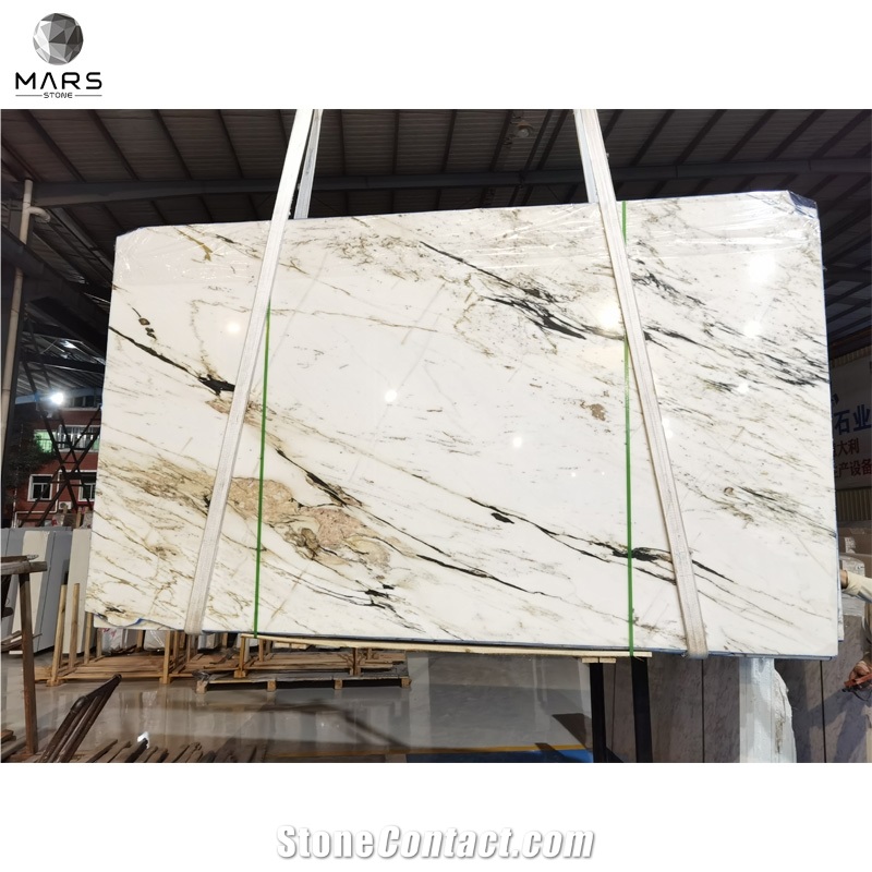 Calacatta White Marble Slab Tiles For Wall