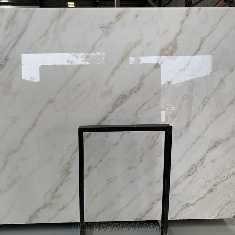 China Bianco Guangxi White Marble With Grey Veins Slabs