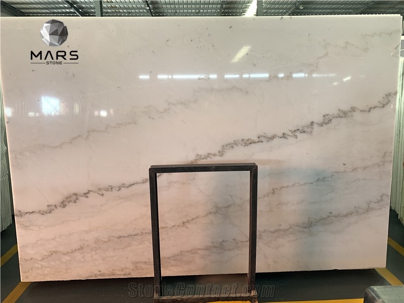 China Cheap Pure White China Carrara Marble Slab