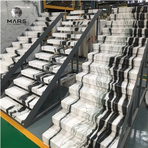 China Panda White Marble Price Steps