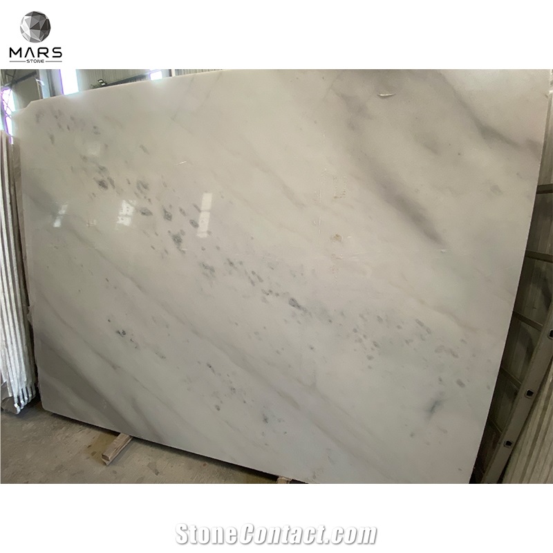  Chinese Polished Natural Guangxi White Marble Slabs 