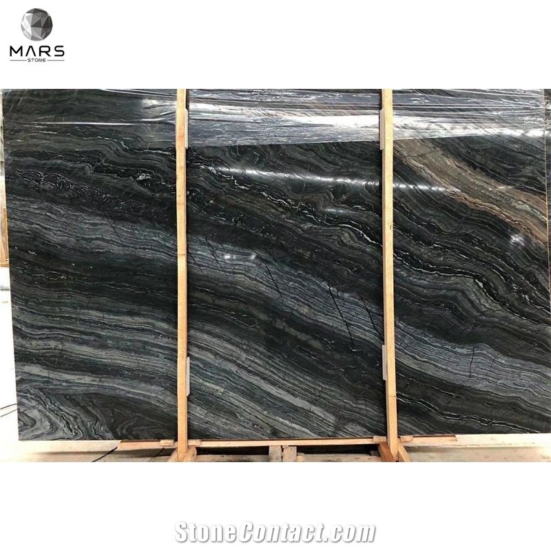 Chinese Style 18Mm Polished Ancient Wooden Grain Marble