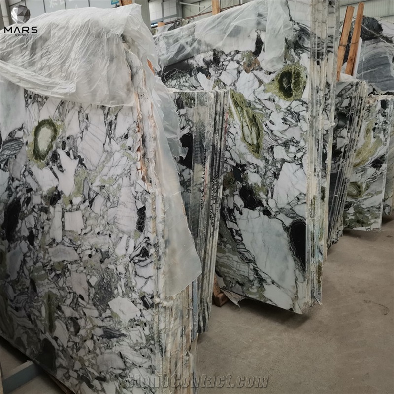 Customized Manufacturer Ice Jade Marble Slabs