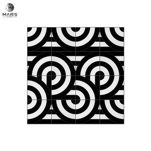 Decoration Square Black And White Natural Stone Mosaic Tiles