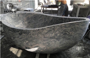 European Style Carrara Marble Bathtub Bathroom