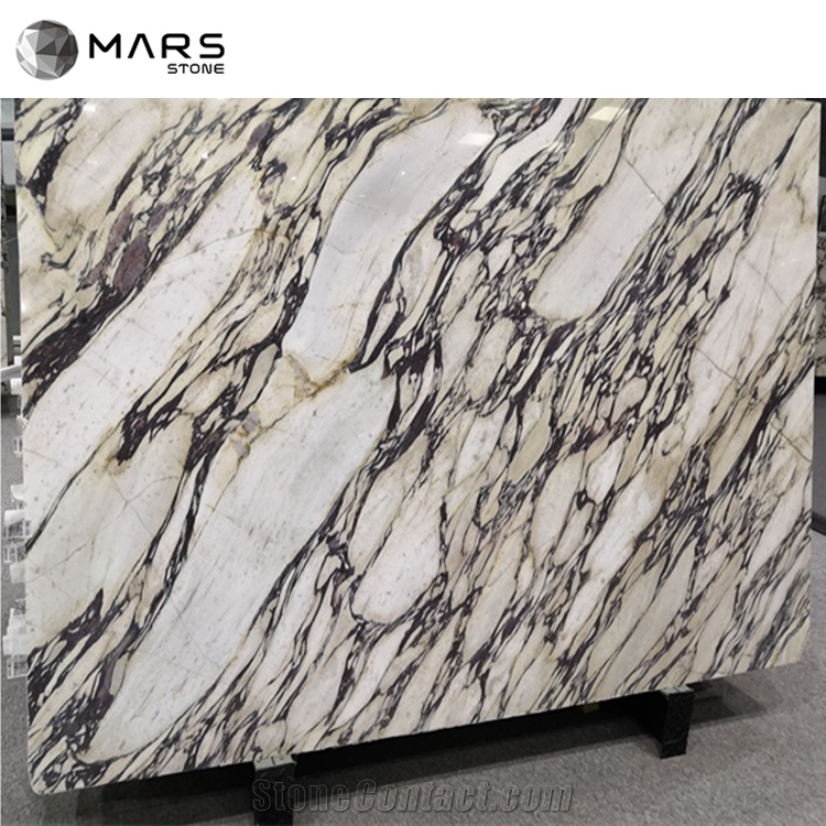 Factory Price White Marble Calacatta Viola Red Marble Slab 