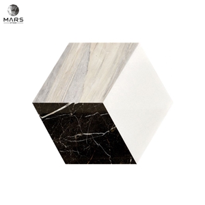 Hexagon Popular Cosmos Marble Polished Mosaic Marble Tiles
