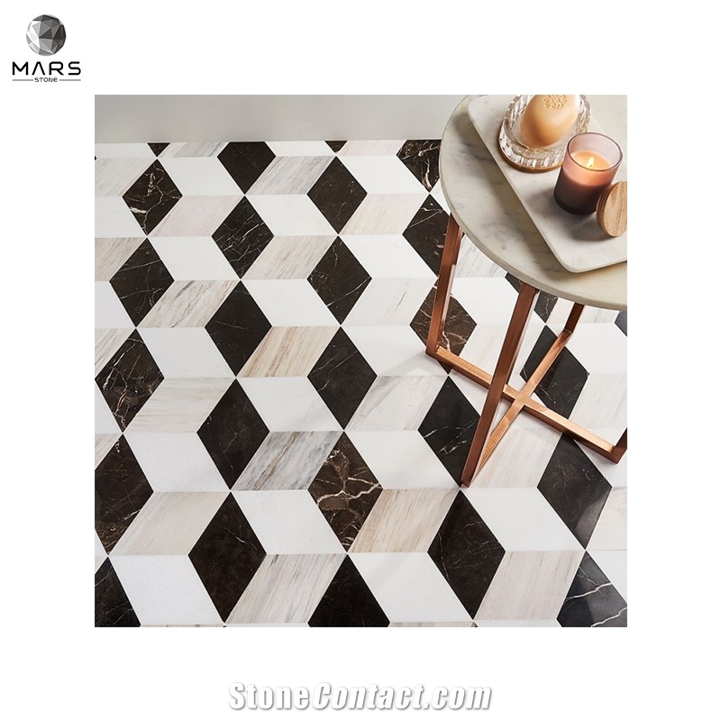 Hexagon Popular Cosmos Marble Polished Mosaic Marble Tiles