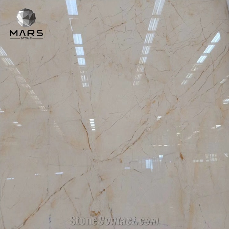 High Quality Cream Marble Beige Marfil Tiles Gold  Beige