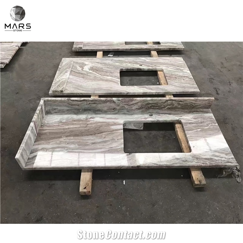 Hot Sales Fantasy Brown White Marble For Countertop Slabs