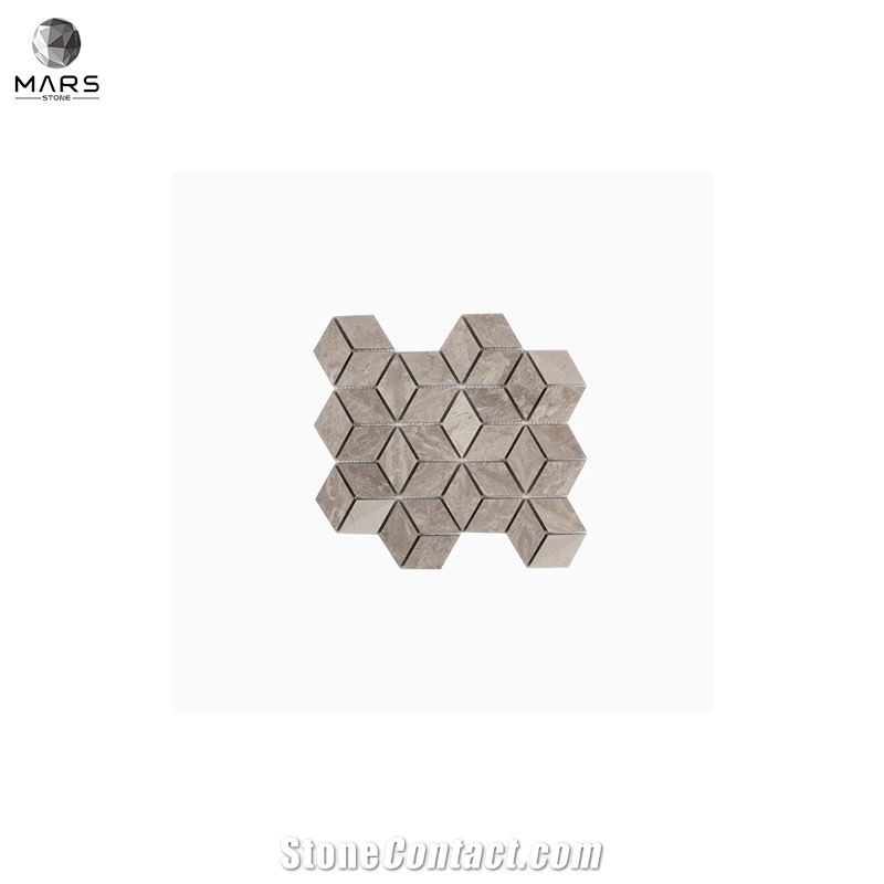 Hot Sell Irregular Modern Natural Brown Marble Mosaics Tiles