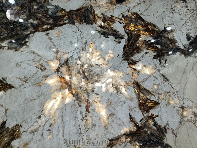 Interior Wall Light Transmitting Stone Snow Fox Granite