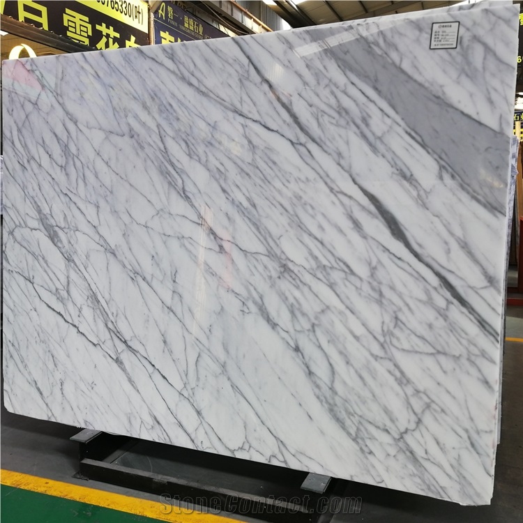 Italian Price Statuario Venato White Flooring Tile Marble