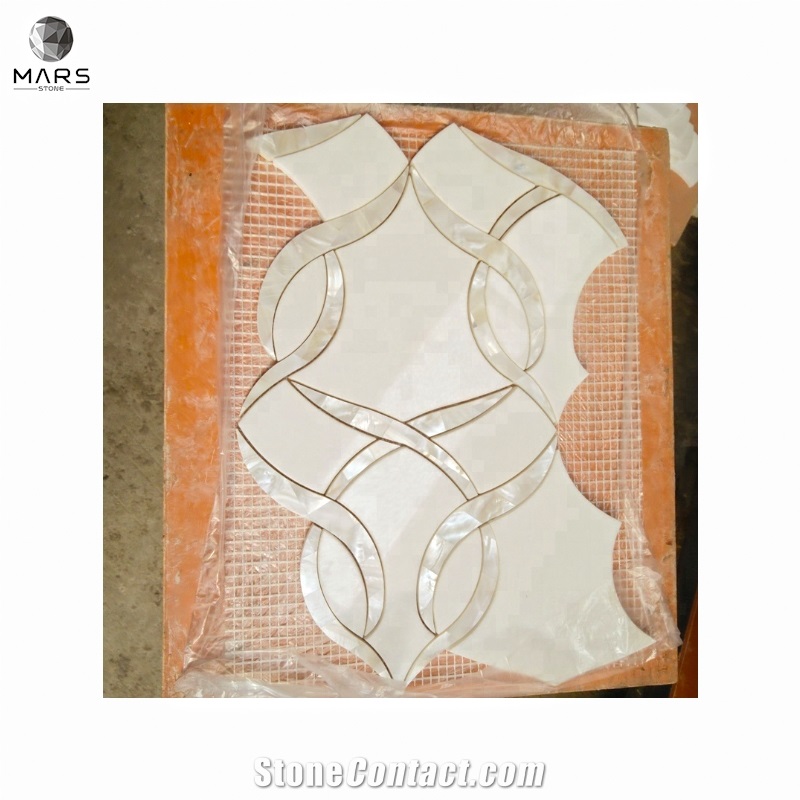 Luxurious Decoration Modern Water Jet Mosaic Tiles Products