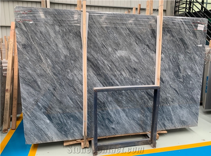 Luxury Stone Book Match Special Veins London Grey Marble