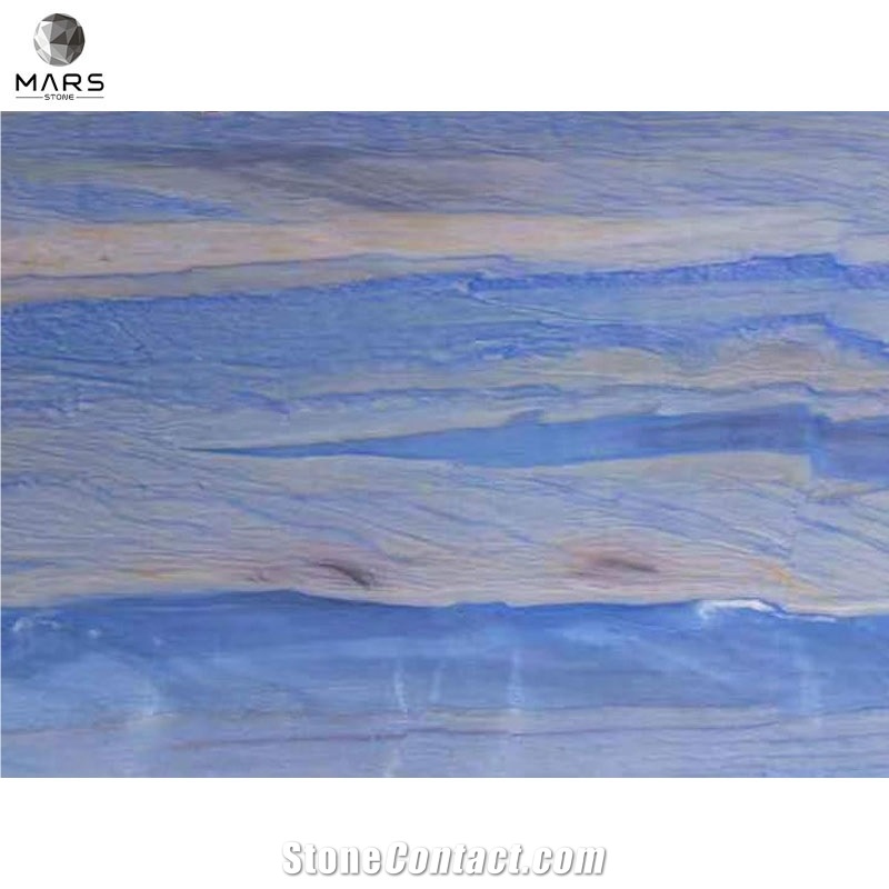 Luxury Stone Natural Interior Background Blue Quartzite Slab