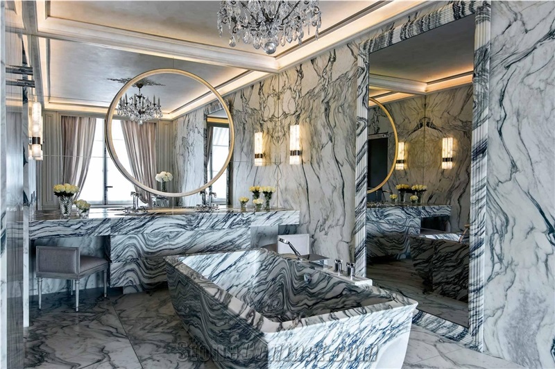 Luxury Wall And Floor Decoration Italian Arabescato Slabs