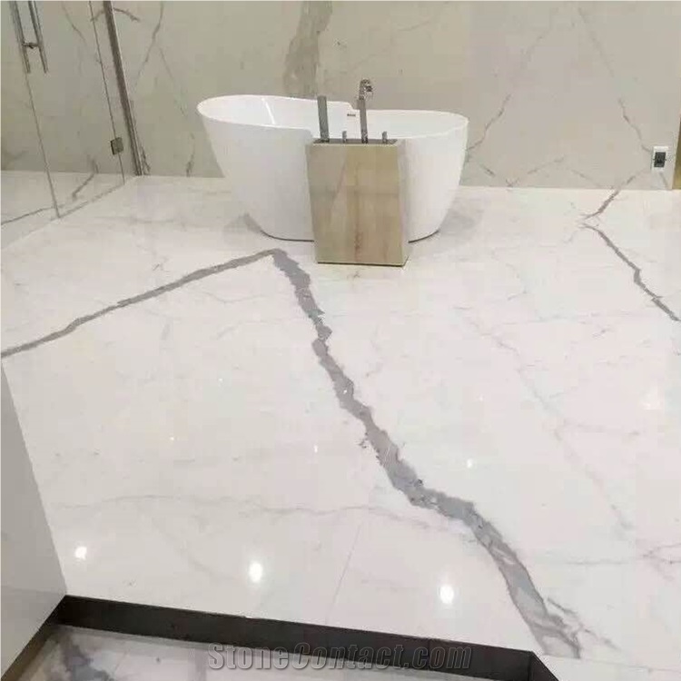 Modern Italy Calacatta White Marble Interior Design Tile