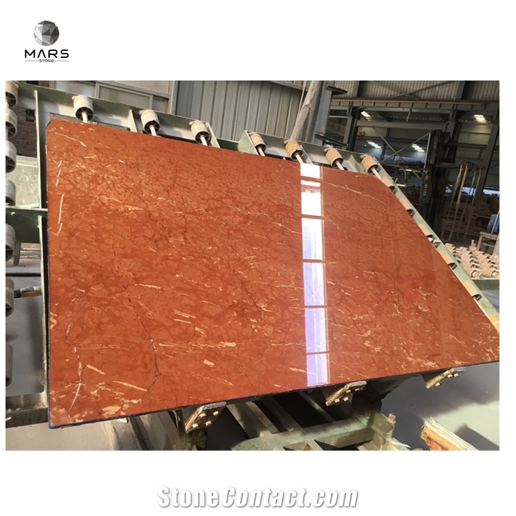 Natural Stone Rojo Alicante Marble Slab And Marble Tiles