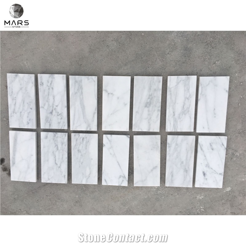 Natural Stone Tiles Regular Size Design Carrara White Mosaic