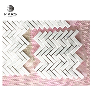 New Design Stone Marble White Carrara Mosaic For Kitchen