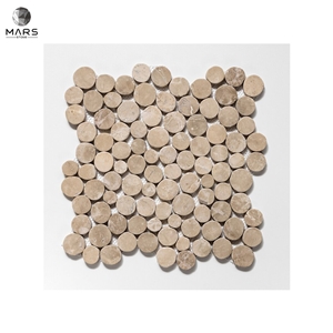 Pebble Penny Round Honed Natural Stone Mosaics Tiles