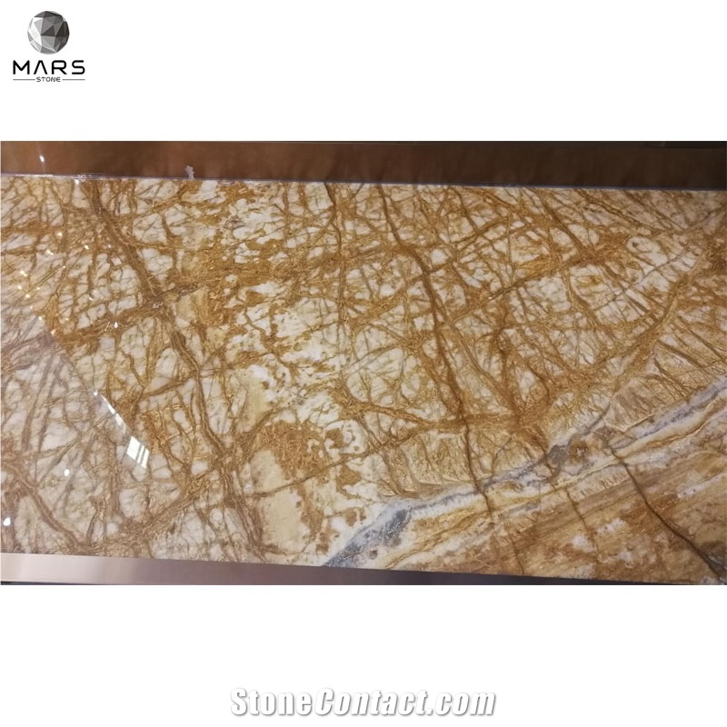 Polished Nature Amber Gold Marble,Yellow Golden Stone Slabs
