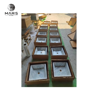 Professional Factory Supply Custom White Marble Wash Basin