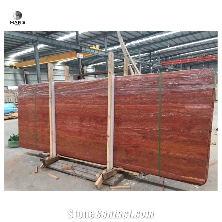 Red Travertine Cut To Size Rosa Rosso Travertine Tile 