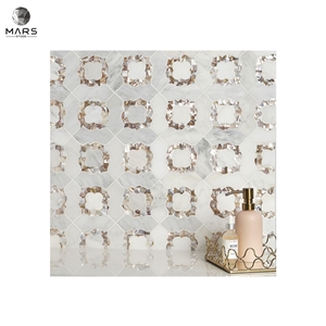 Western Type Pearl Chapman Natural Marble Mosaic Tiles