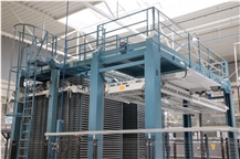 ROBOBOX Storage For Large Ceramic Slabs Inside The Plants