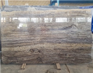 Silver Travertine Slabs