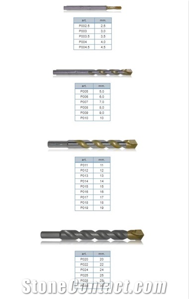 Pick Drills P (Gold) Type To Bore Granites Drilling Tools