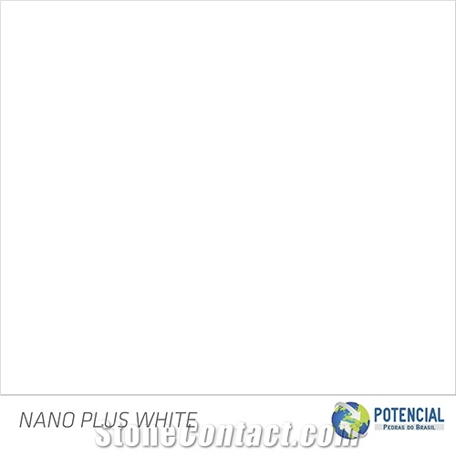Nano Plus White Crystallized Stone Slabs, Nano Glass Stone