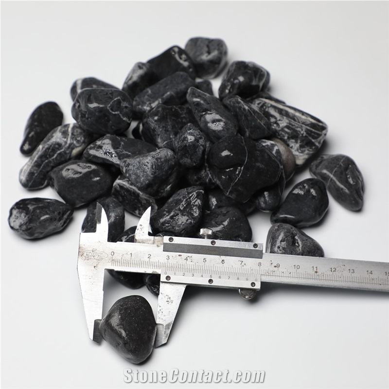 Black Pebble Stones Black Gravel Pebbles