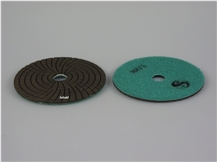 Diamond Velcro Sanding Disc Ø 100 Mm Green - 1/200 For Wet Grinding Of Marble And Granite