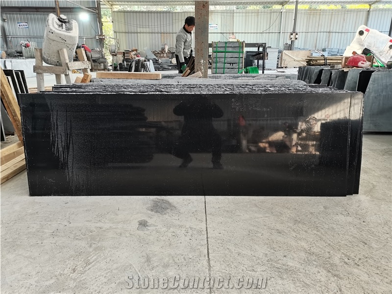 China Black Granite Strips & Tiles  New Material