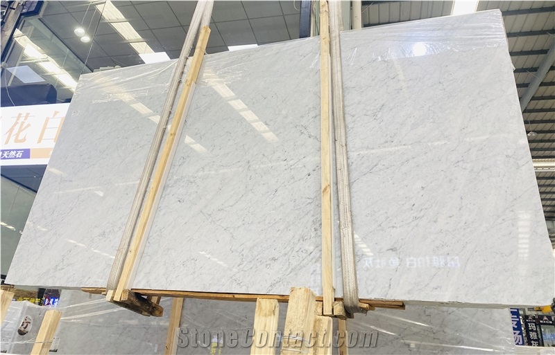 White Carrara Slabs & Tiles,Italy