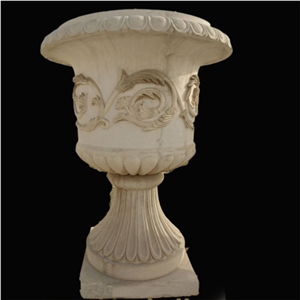 Cheap Marble Yellow Garden Flower Planter