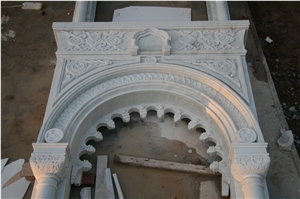 Church White Western Decorative Sculpture Wall Art Stone