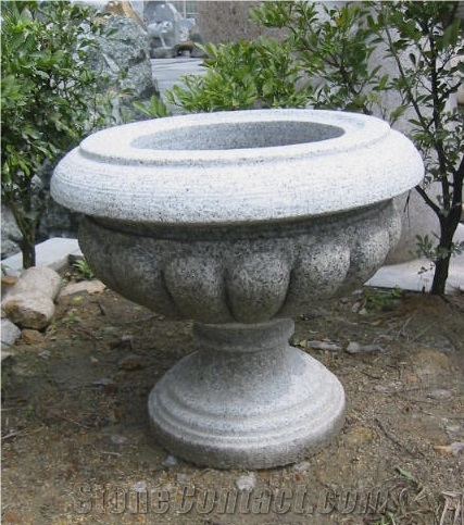 Granite Flower Pot Large Plants Stone Gardening Pots