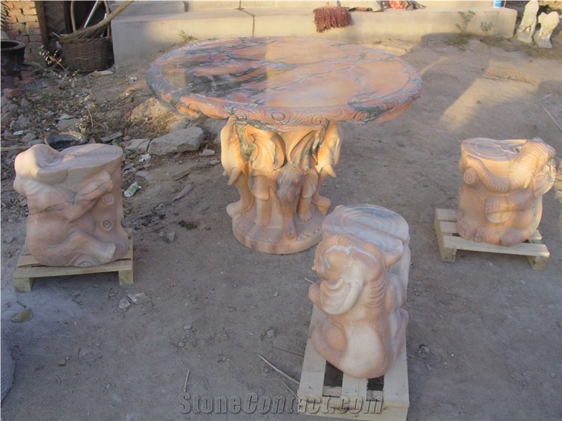 Home Yard Decoration Outdoor Garden Stone Tables For Sale