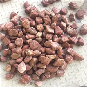 Hot Sale Walkway Red Pebble Stone Crushed Chips