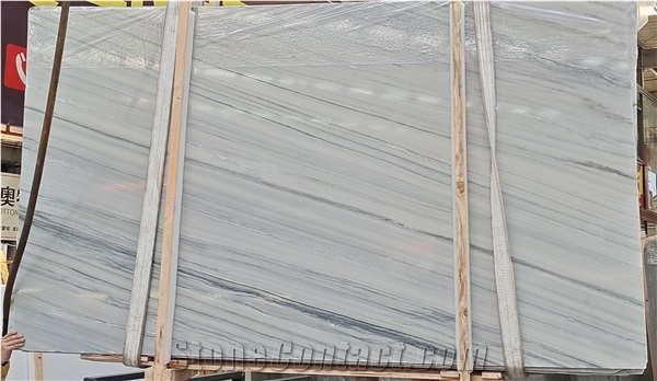 India Palissandro Grey Marble With Blue And Brown Veins Slab