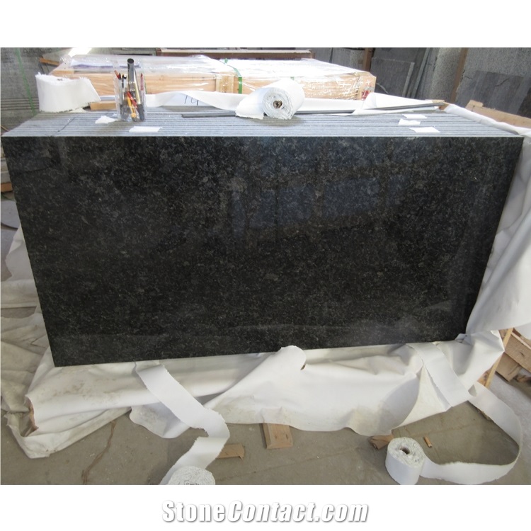 Polished Angola Black Granite Wall Tiles For Project 
